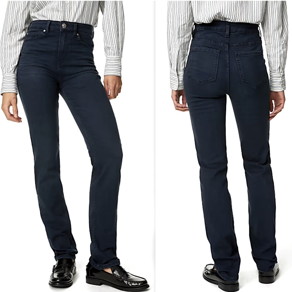 MARKS & SPENCER Sienna Straight Leg Jeans with Stretch Size 10 Regular EUC